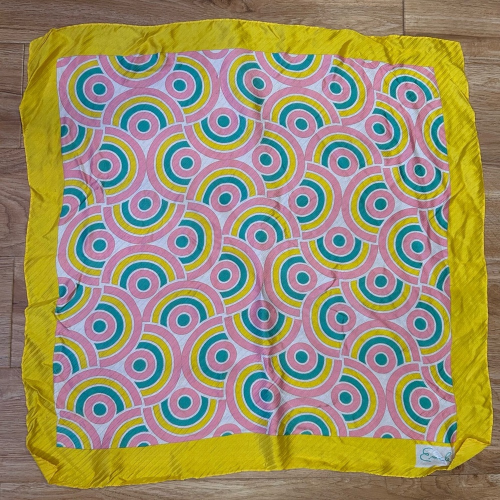 Vintage Emile geometric scarf